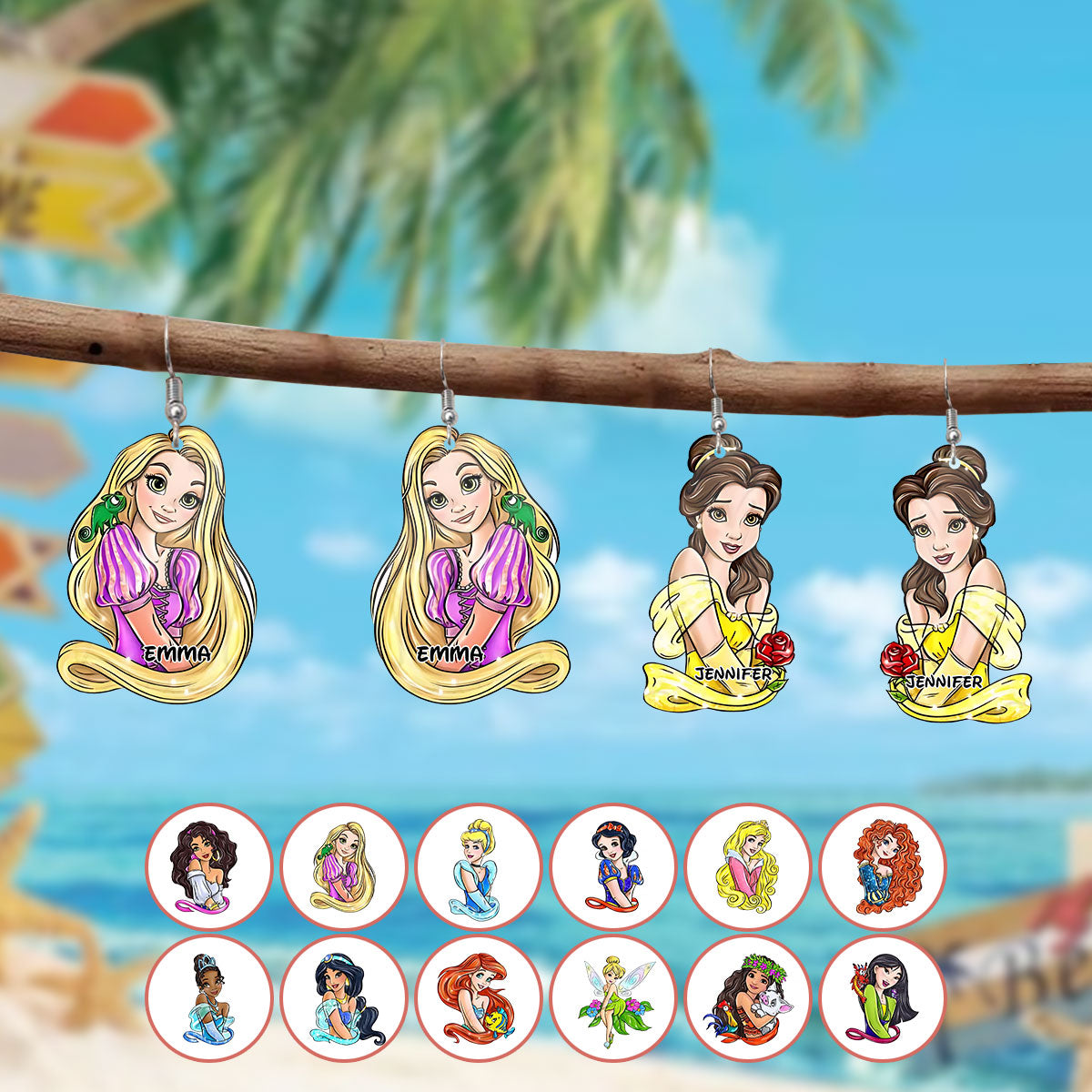 Magical Princess - Personalized Mouse Earrings