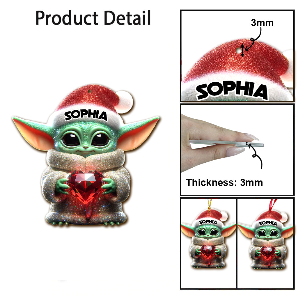 Merry Christmas - Personalized The Force Ornament