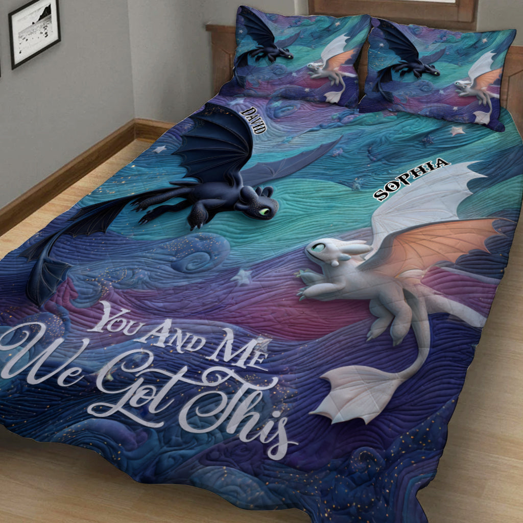 You & Me We Got This - Personalized Mouse Quilt Set