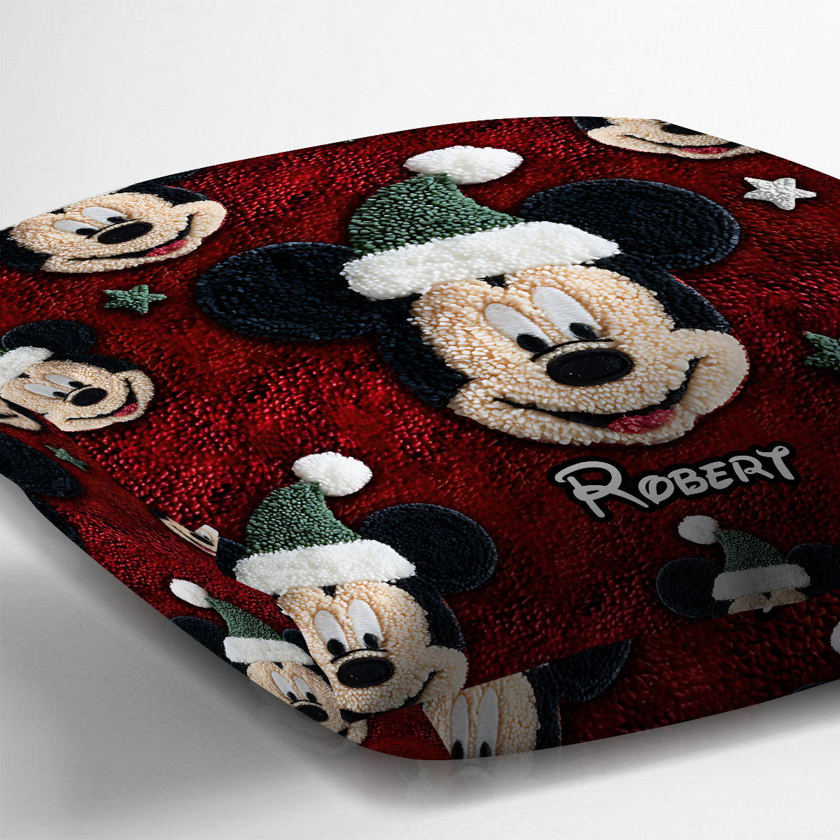 Magical Friends Merry Christmas - Personalized Mouse Throw Pillow