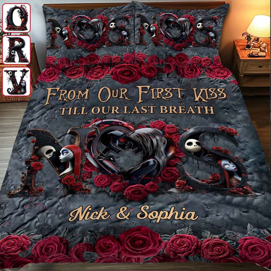 From Our First Kiss - Personalized Nightmare Quilt Set