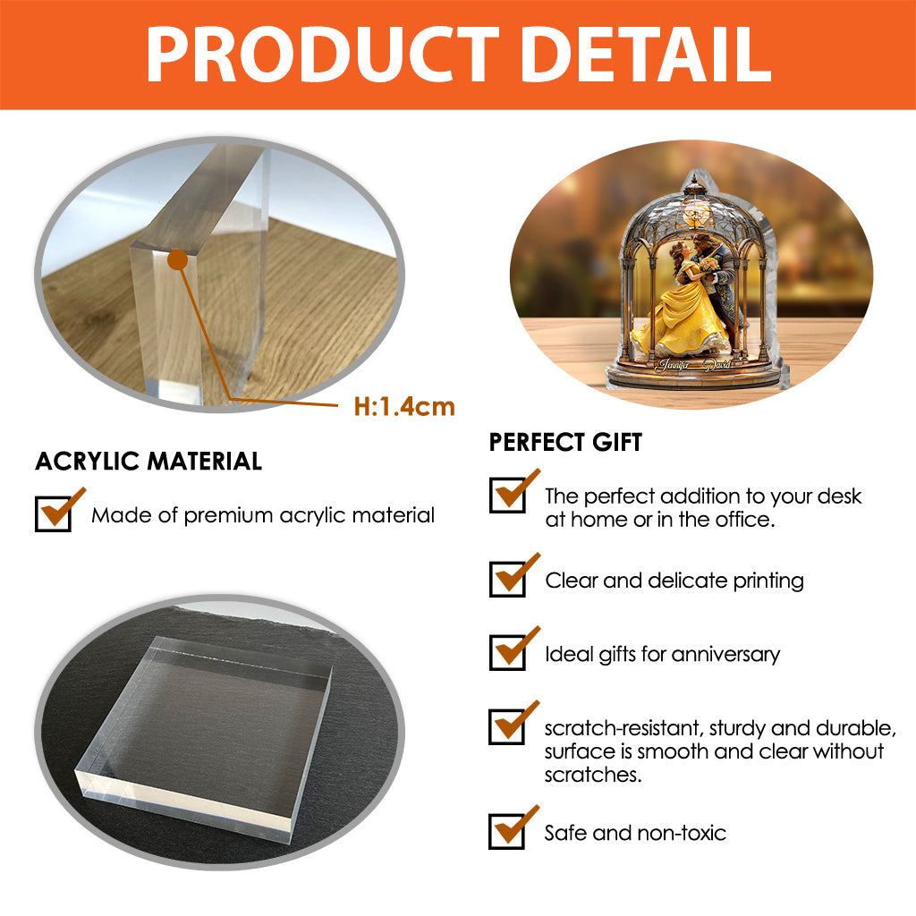 I Love You - Personalized Mouse Custom Shaped Acrylic Plaque