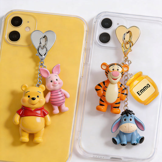 Friends - Personalized Yellow Bear Dangling Charms