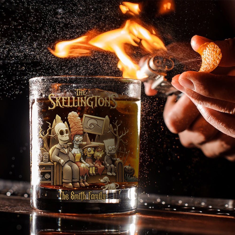 The Skellingtons - Personalized Nightmare Whiskey Glass