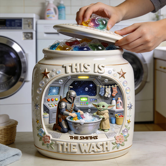 This Is The Wash - Personalized The Force Cookie Jar