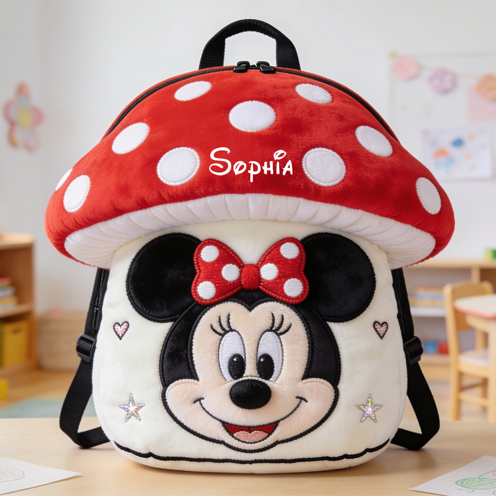 Mushroom - Personalized Mouse Plush Backpack