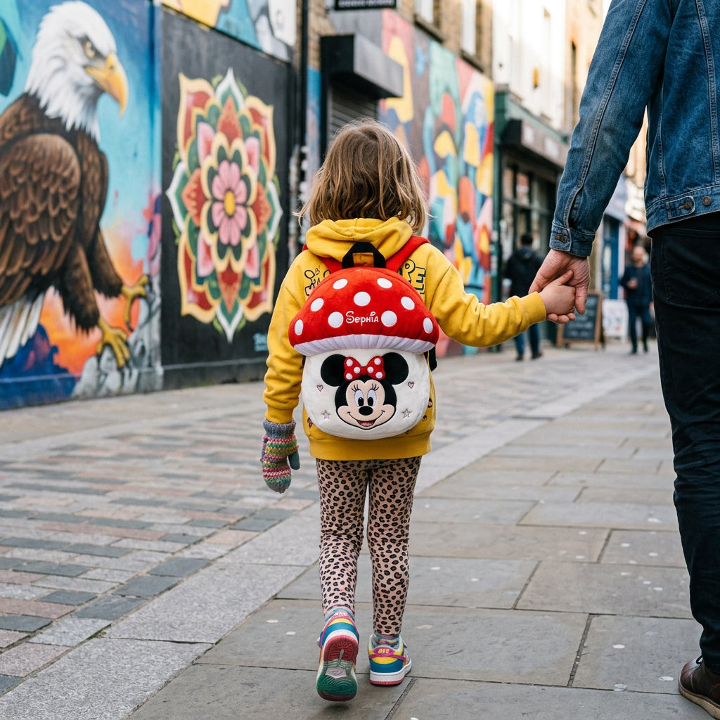 Mushroom - Personalized Mouse Plush Backpack