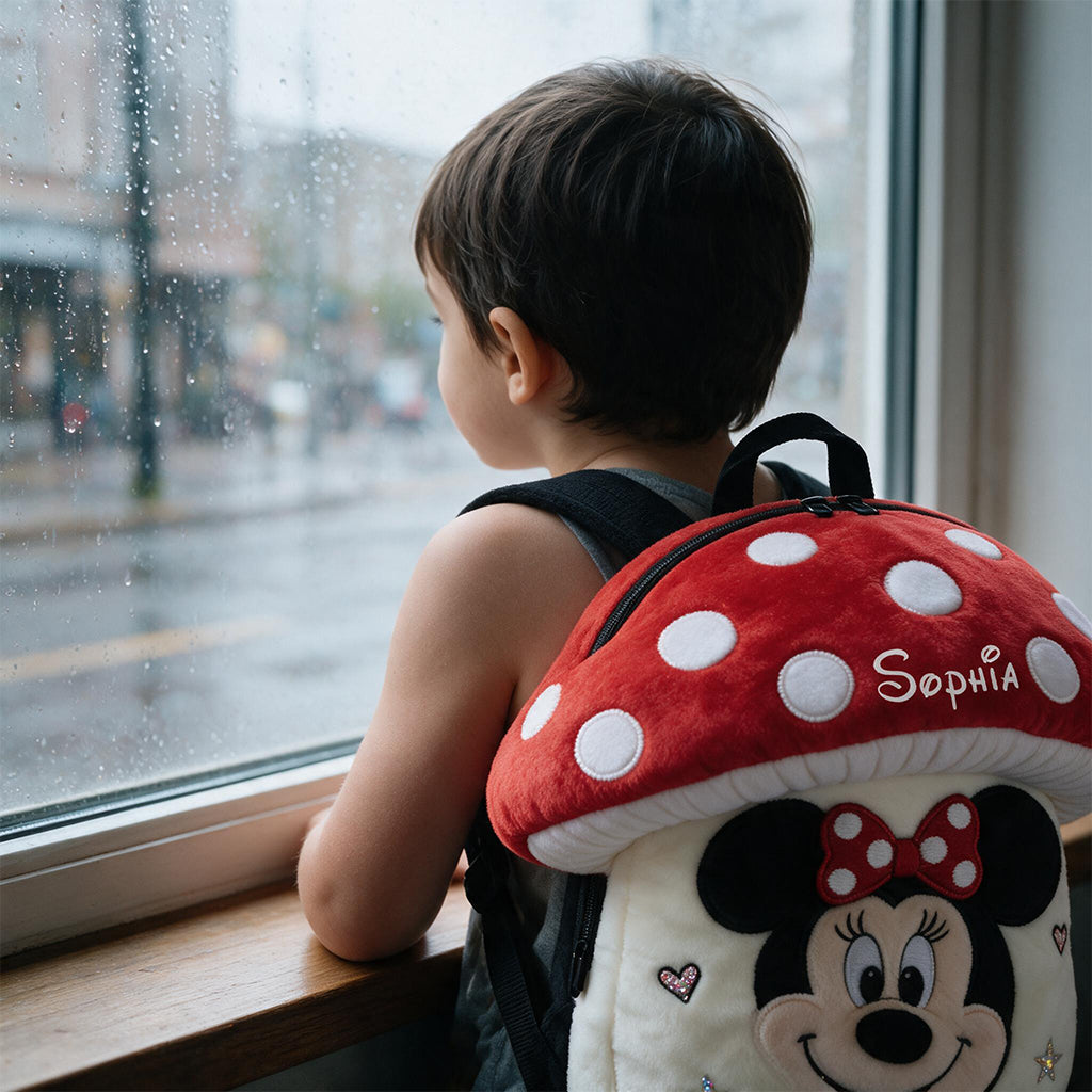 Mushroom - Personalized Mouse Plush Backpack