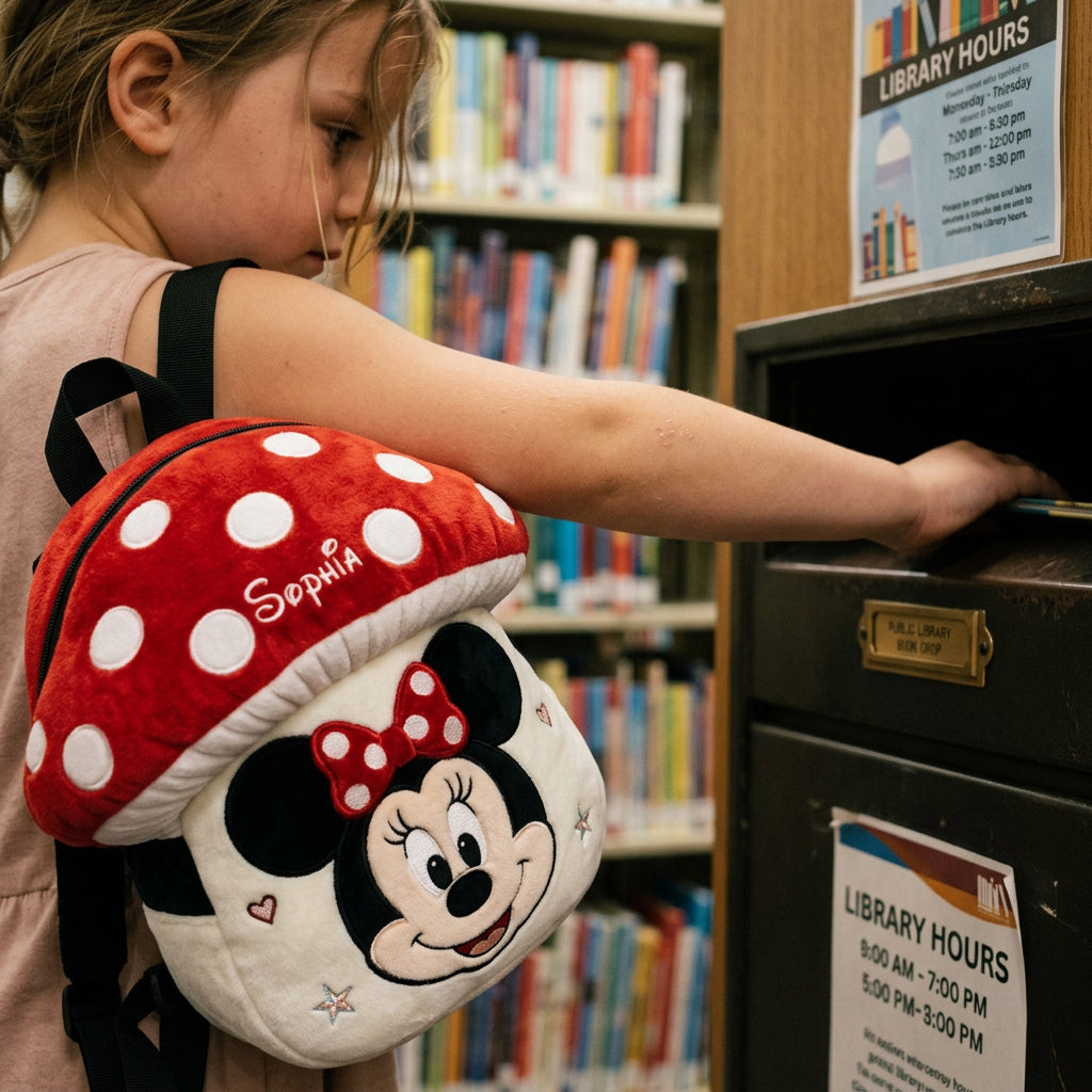 Mushroom - Personalized Mouse Plush Backpack