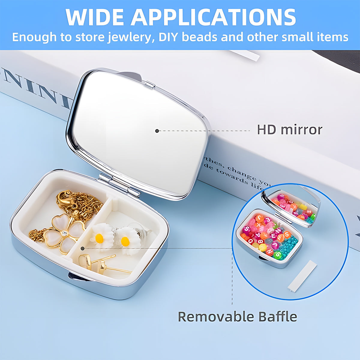Adventure Awaits - Personalized Mouse Pill Organizer Box