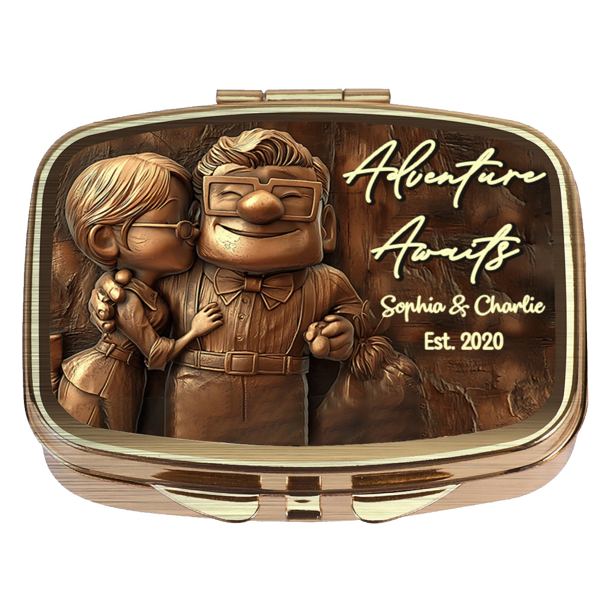 Adventure Awaits - Personalized Mouse Pill Organizer Box