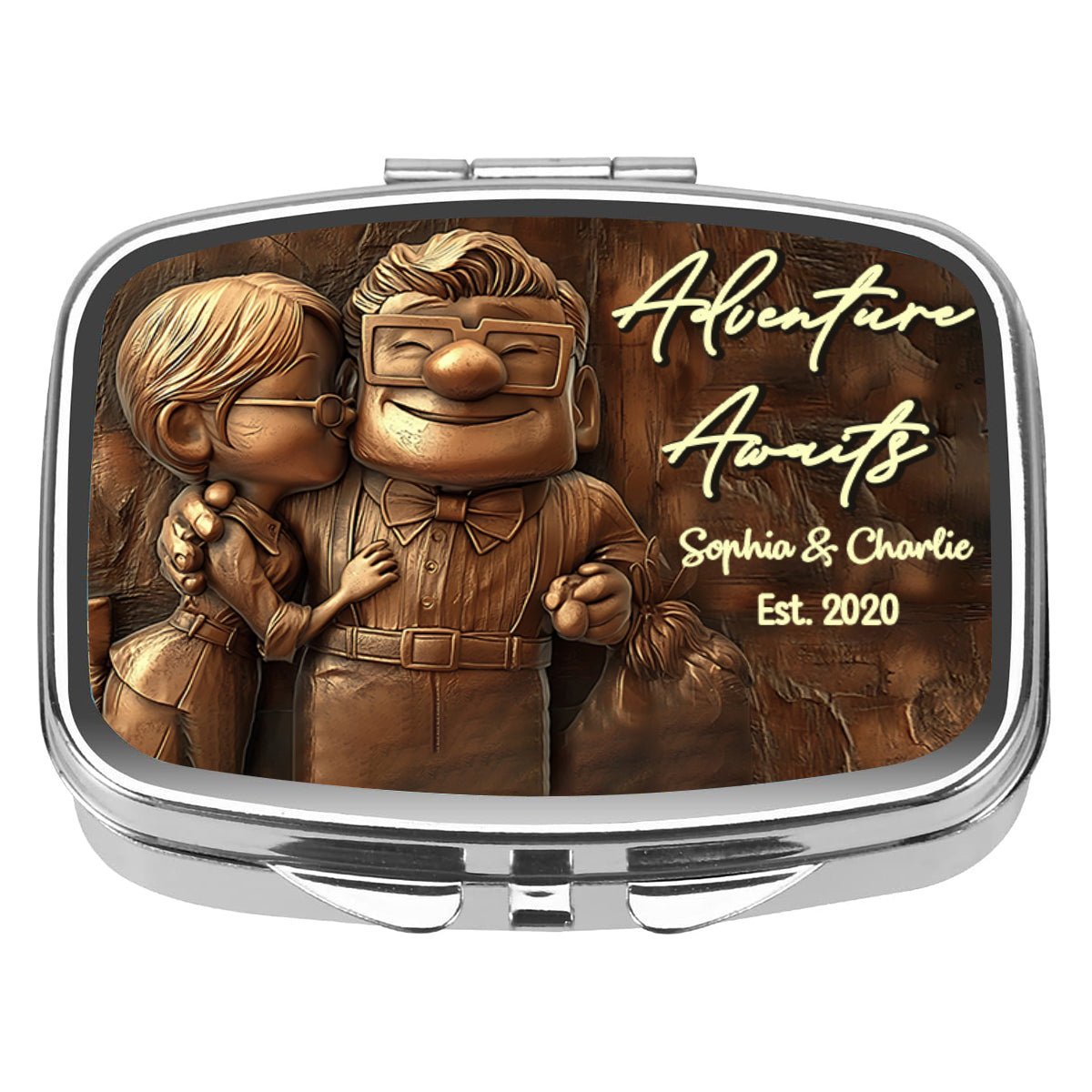 Adventure Awaits - Personalized Mouse Pill Organizer Box