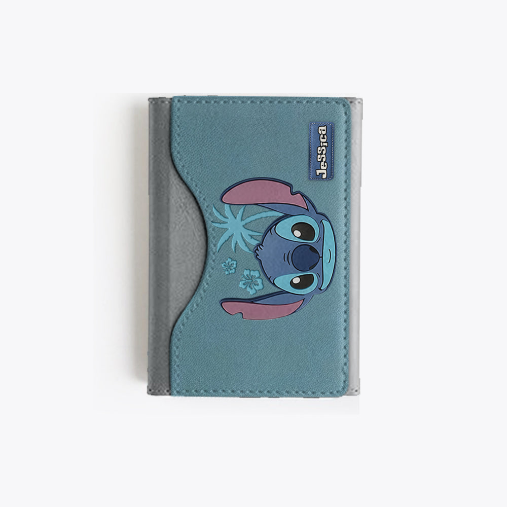 Ohana Alien Custom Name - Personalized Ohana Magsafe Wallet