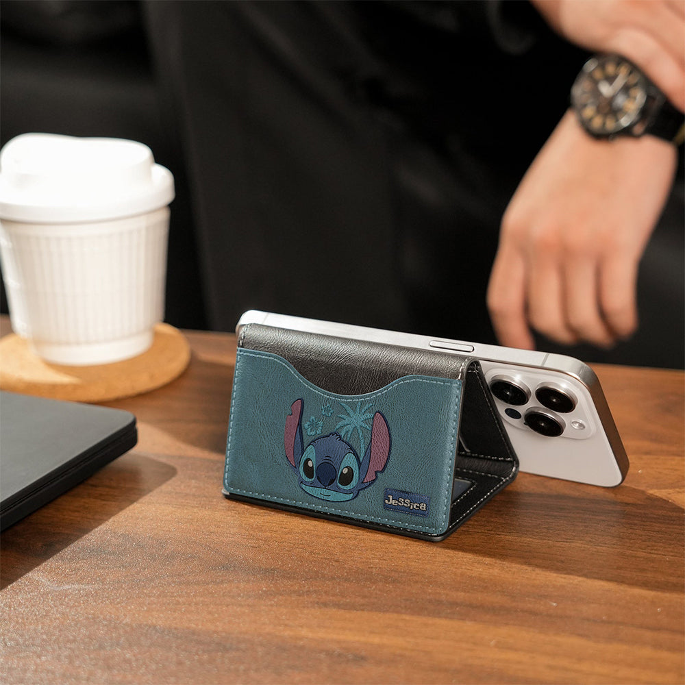 Ohana Alien Custom Name - Personalized Ohana Magsafe Wallet