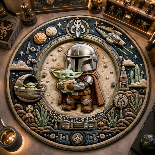 This Is The Way - Personalized The Force Non-Slip Tufted Rug