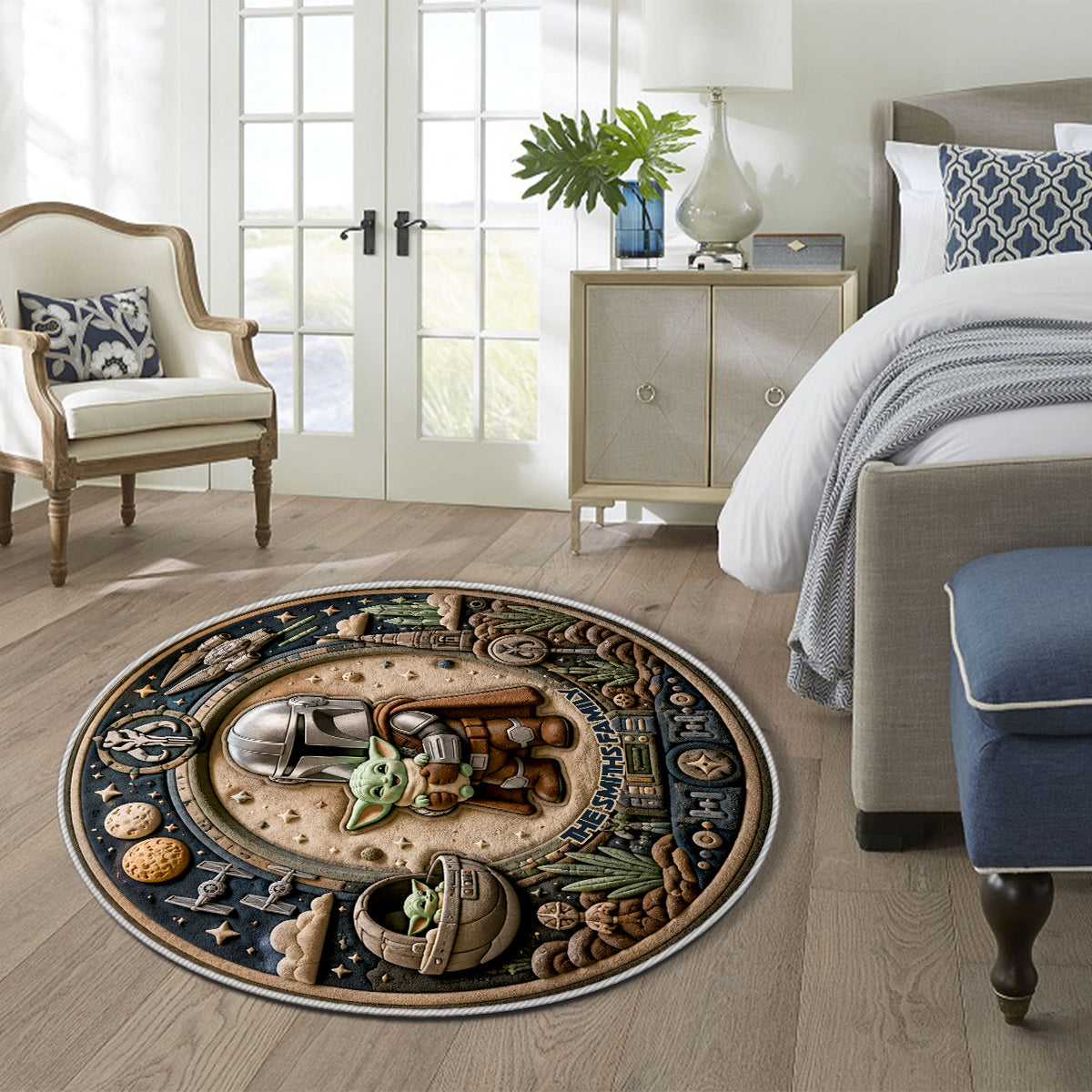 This Is The Way - Personalized The Force Non-Slip Tufted Rug