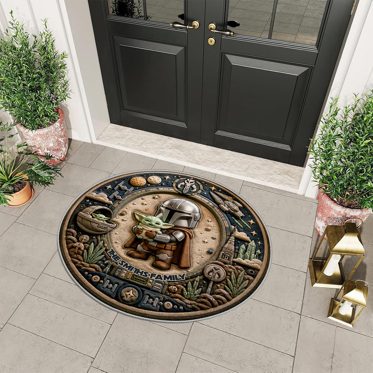 This Is The Way - Personalized The Force Non-Slip Tufted Rug