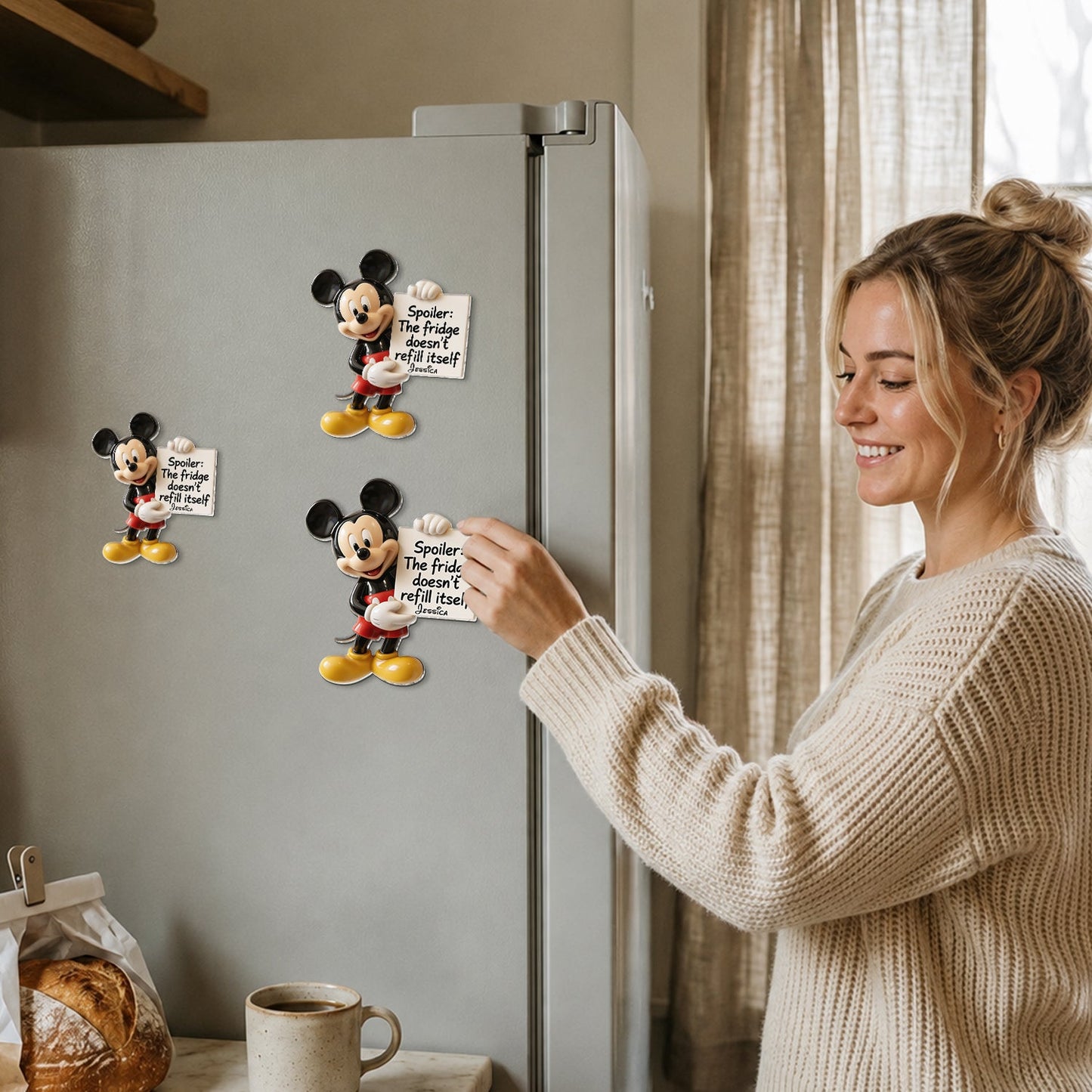 The Fridge Doesn't Refill Itself - Personalized Mouse 3D Magnet