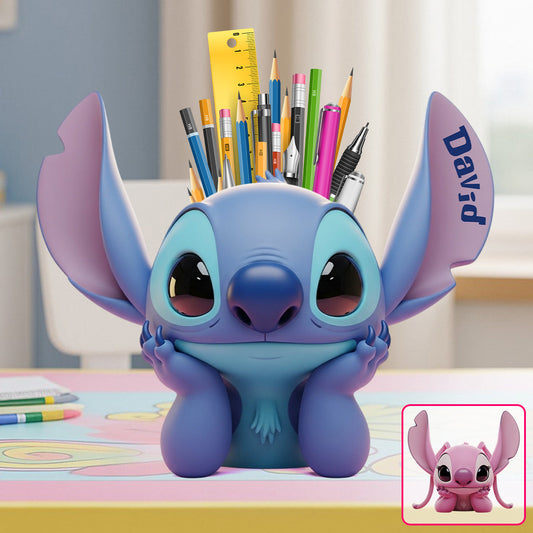 Ohana Vibe - Personalized Ohana Wooden Pen Holder