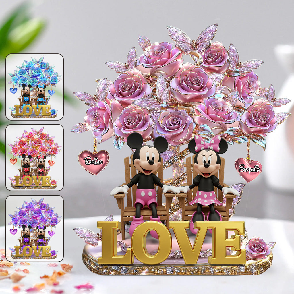 I Love You - Personalized Mouse Custom Shaped Acrylic Plaque