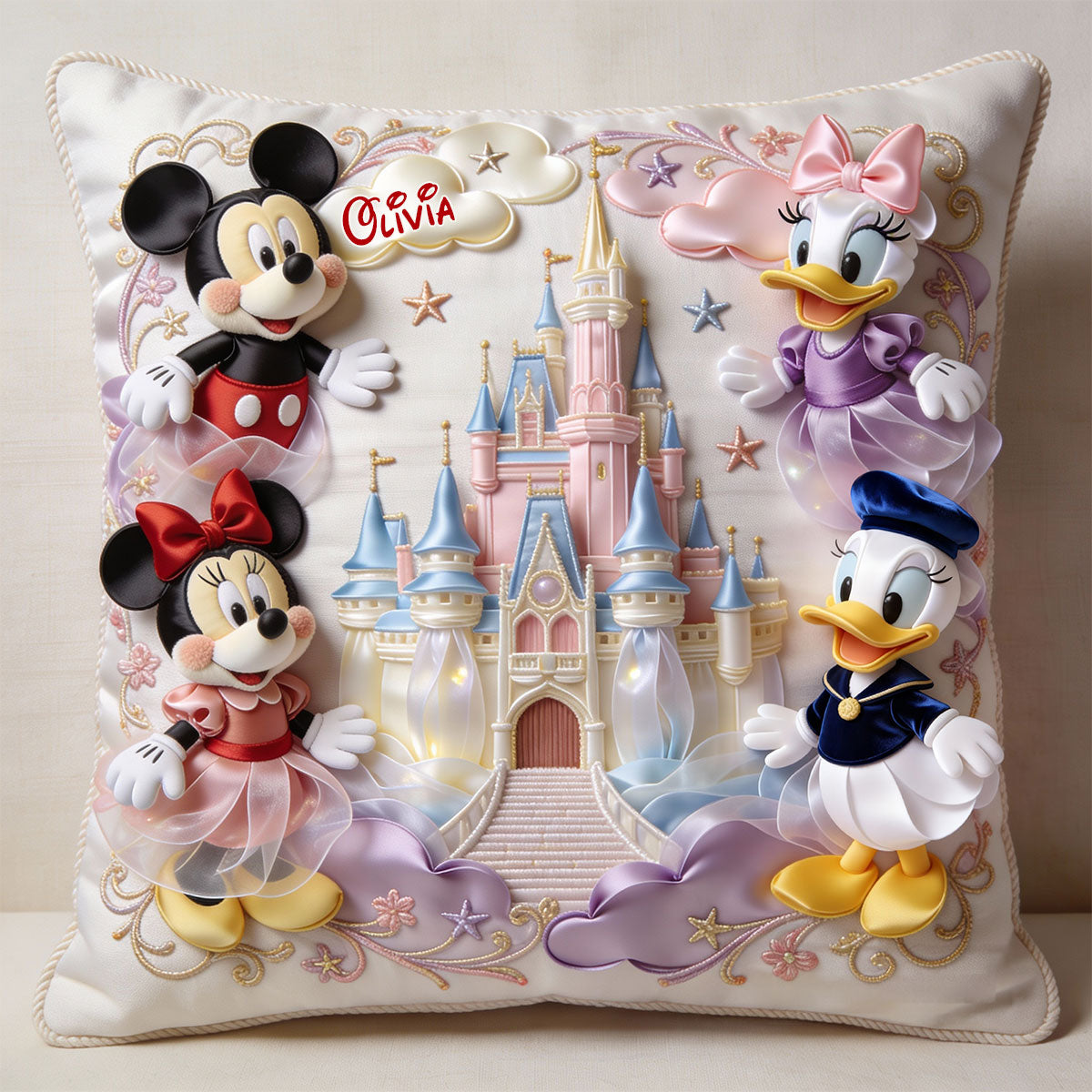 Friends - Personalized Mouse Throw Pillow