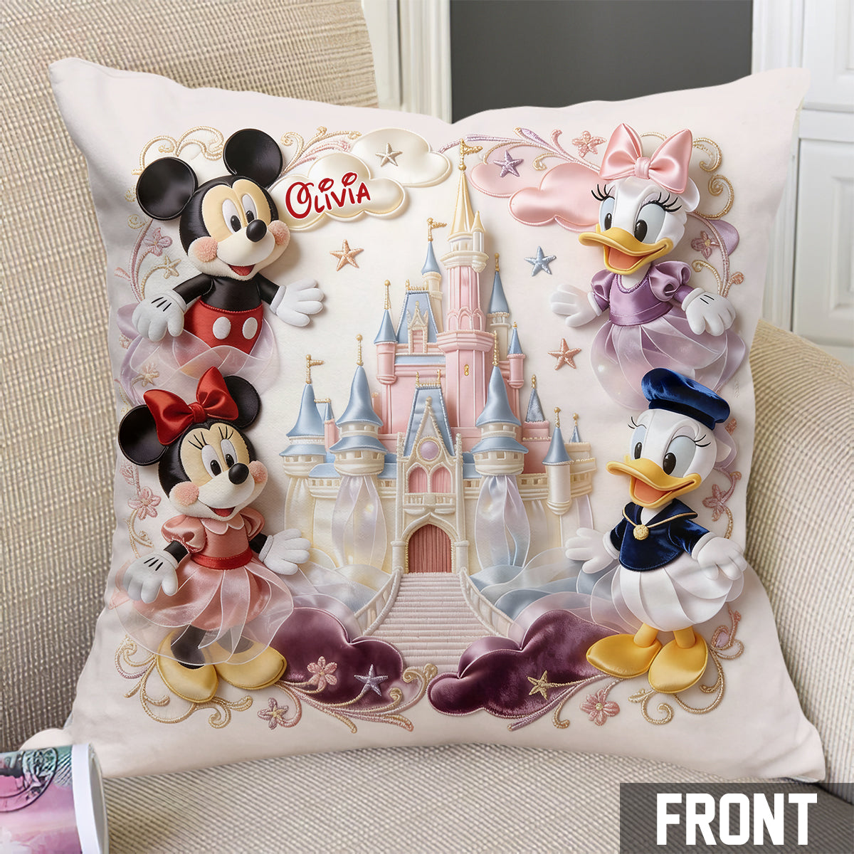 Friends - Personalized Mouse Throw Pillow