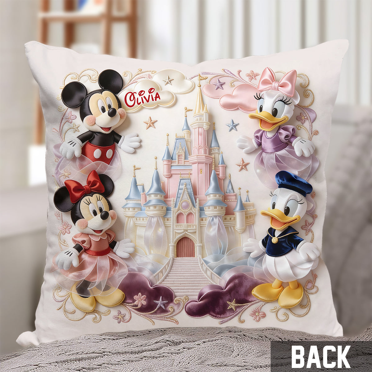 Friends - Personalized Mouse Throw Pillow