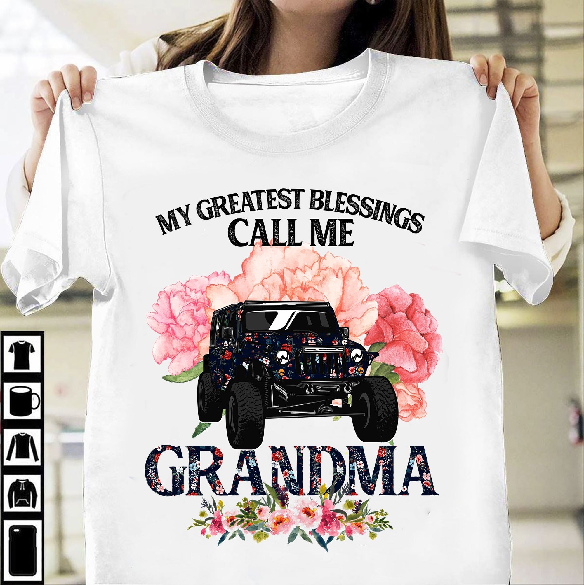 My Greatest Blessing Call Me Grandma Car T-shirt and Hoodie 0823