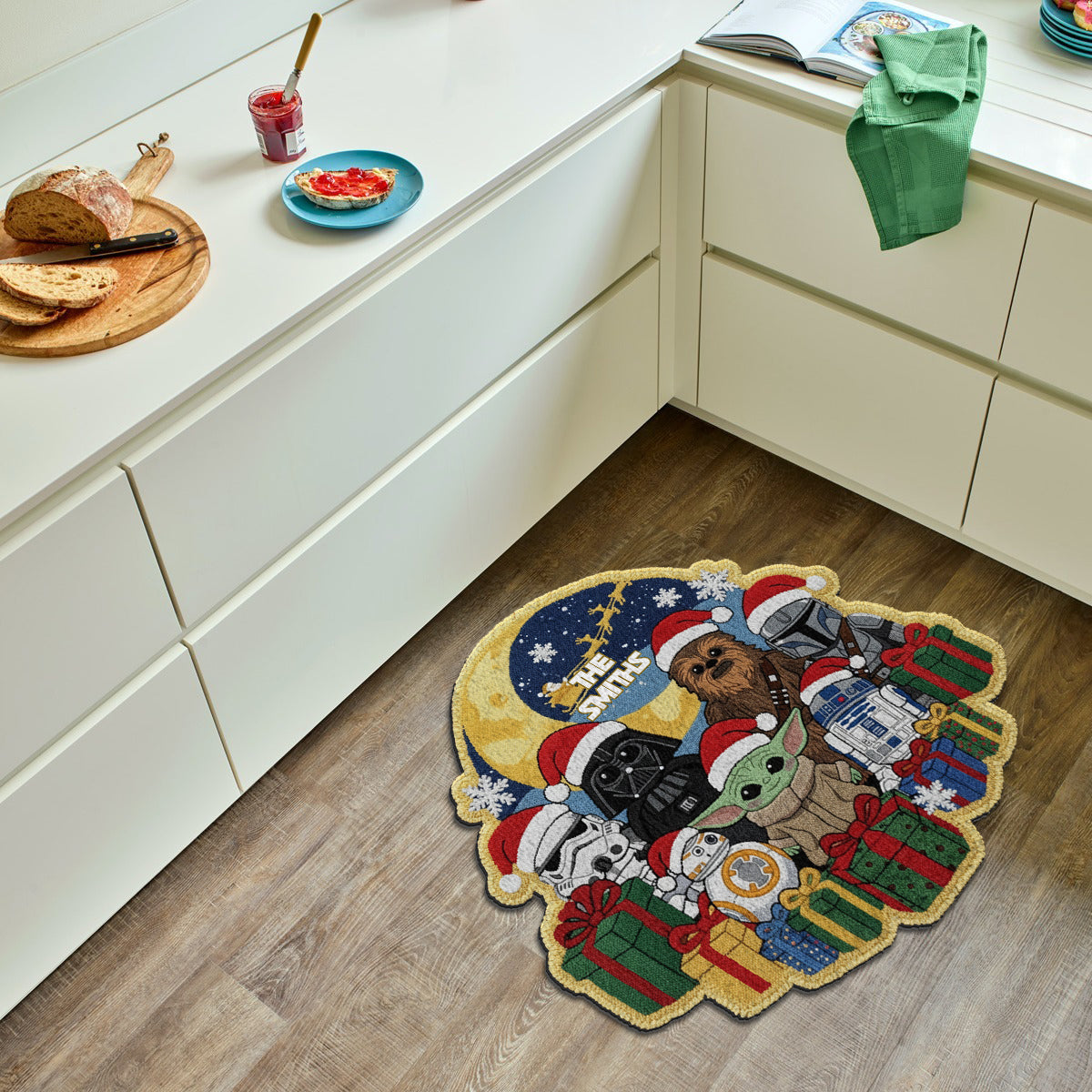 Merry Christmas - Personalized The Force Non-Slip Tufted Rug