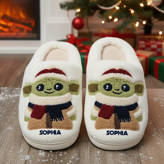 Merry Christmas - Personalized The Force Slippers