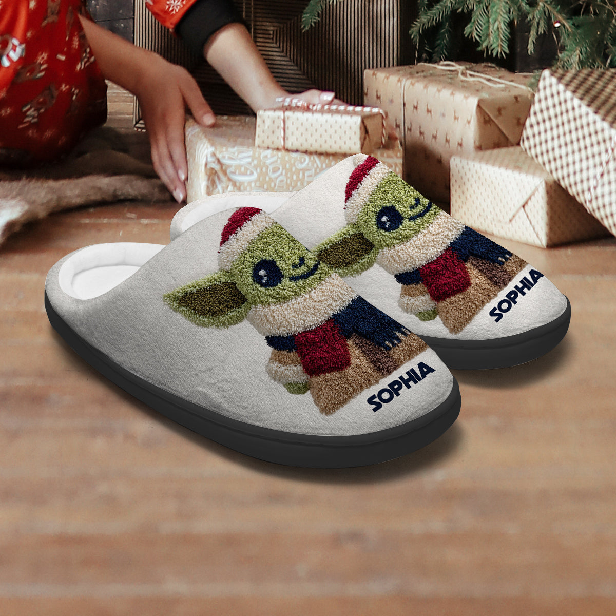 Merry Christmas - Personalized The Force Slippers
