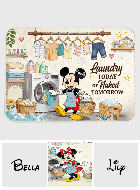 Funny Mouse Washing Machine & Dryer Top Protector Pad - Personalized Mouse Doormat