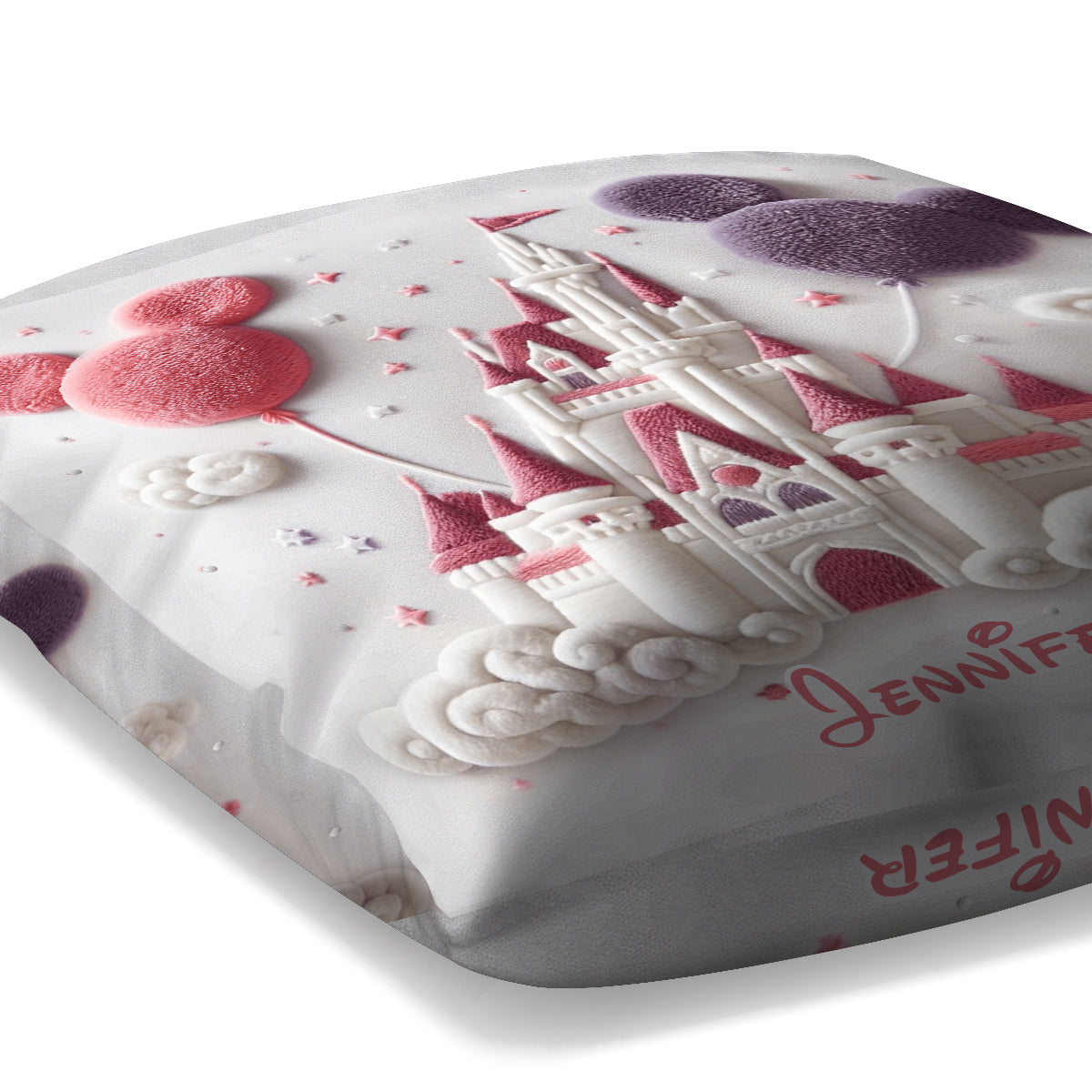 Magical Castle - Personalized Mouse Throw Pillow