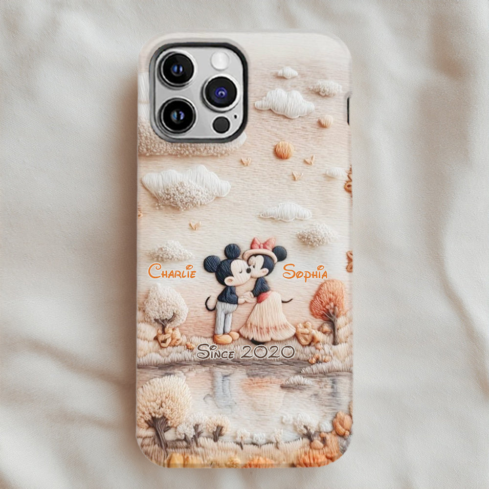 Magical Fall By The Lake - Personalized Mouse Full Print Phone Case