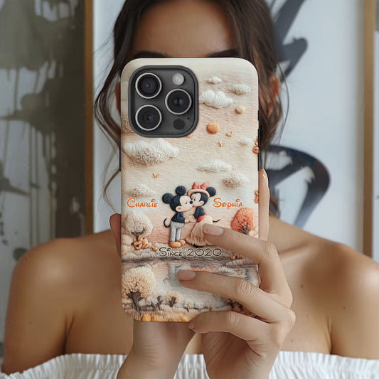 Magical Fall By The Lake - Personalized Mouse Full Print Phone Case