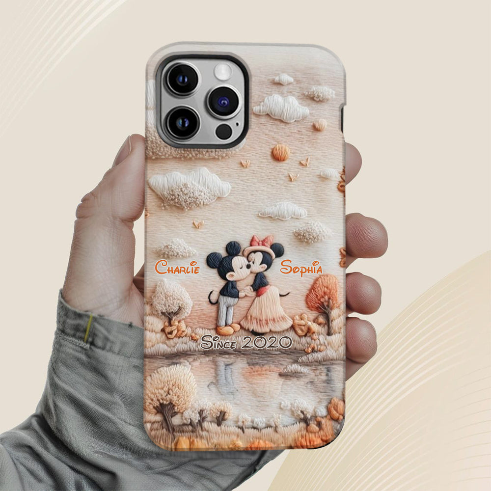 Magical Fall By The Lake - Personalized Mouse Full Print Phone Case