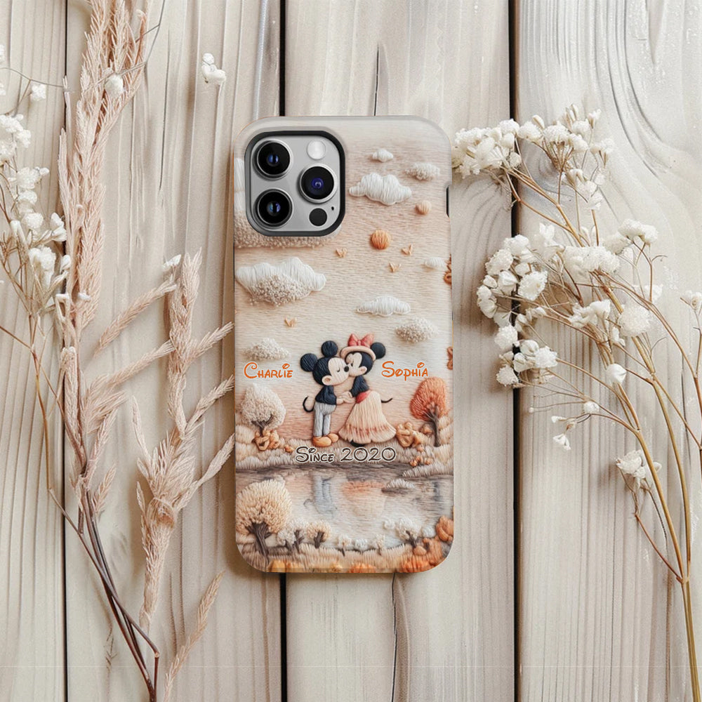 Magical Fall By The Lake - Personalized Mouse Full Print Phone Case