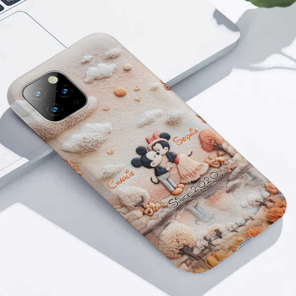 Magical Fall By The Lake - Personalized Mouse Full Print Phone Case