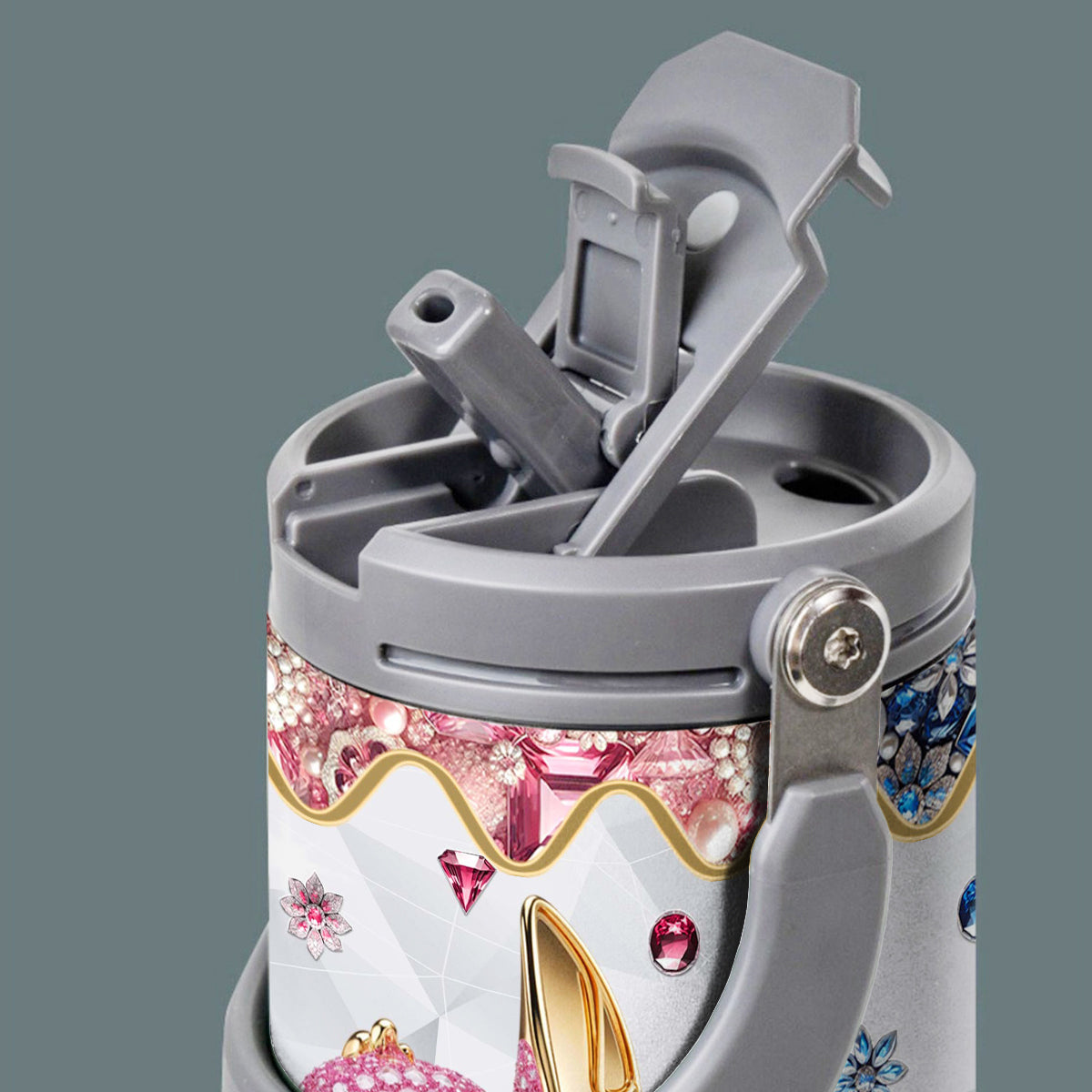 Ohana Means Family - Personalized Ohana Tumbler With Grip Handle