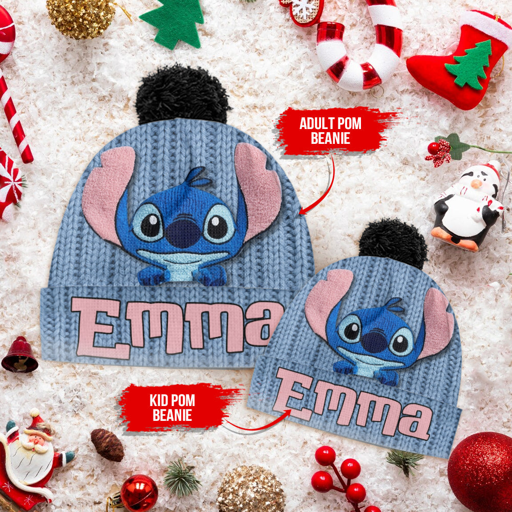 Blue Ohana Friend - Personalized Ohana Beanie Hat