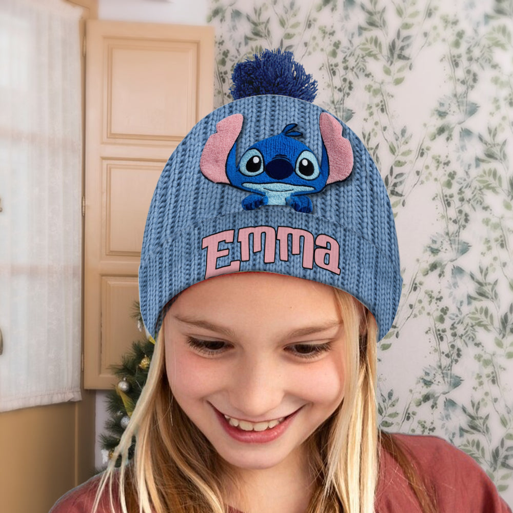 Blue Ohana Friend - Personalized Ohana Beanie Hat
