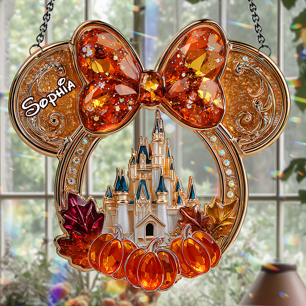 Magical Moments - Personalized Mouse Window Hanging Suncatcher Ornament
