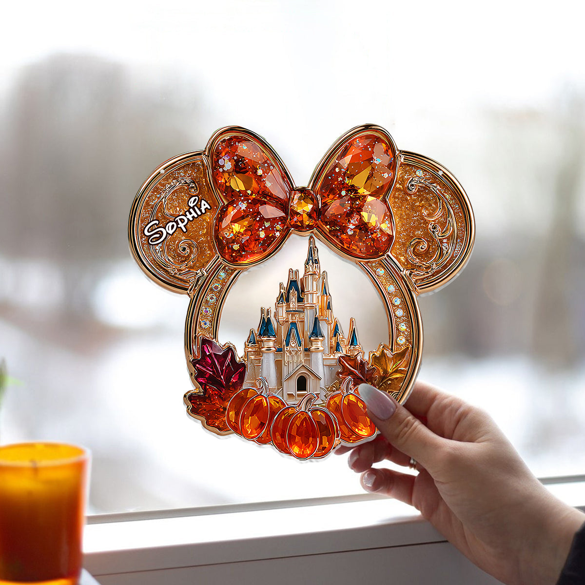 Magical Moments - Personalized Mouse Window Hanging Suncatcher Ornament