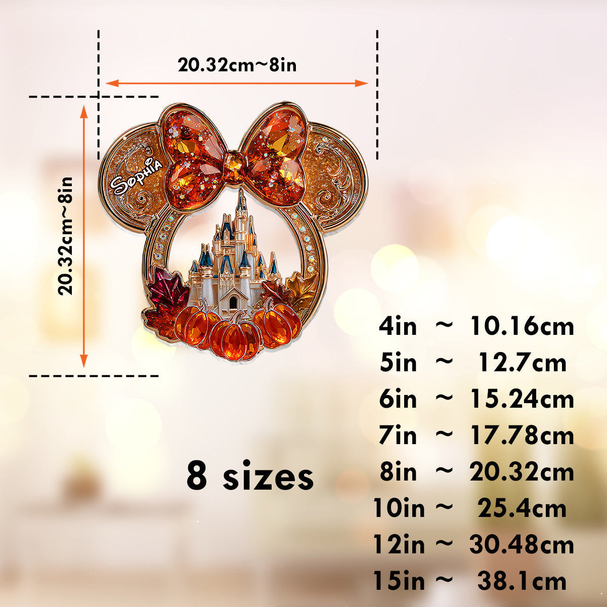 Magical Moments - Personalized Mouse Window Hanging Suncatcher Ornament