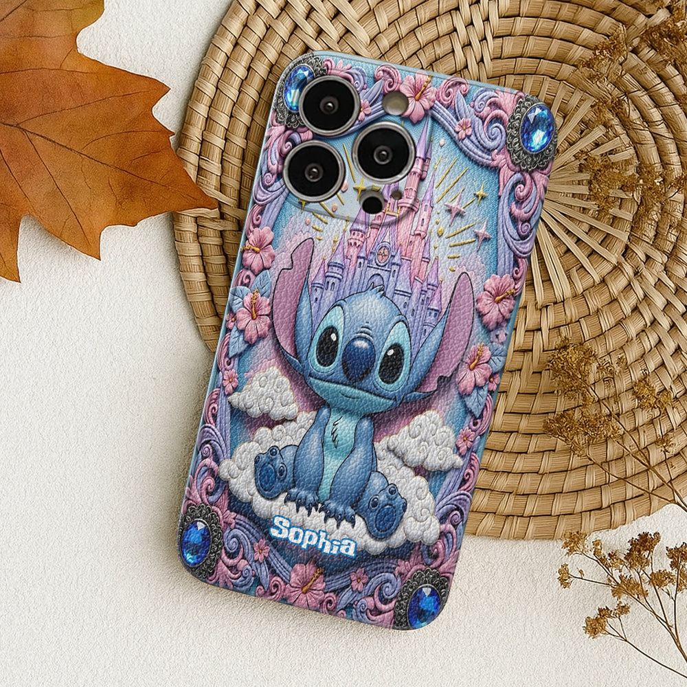 Blue Ohana - Personalized Ohana Leather Phone Case