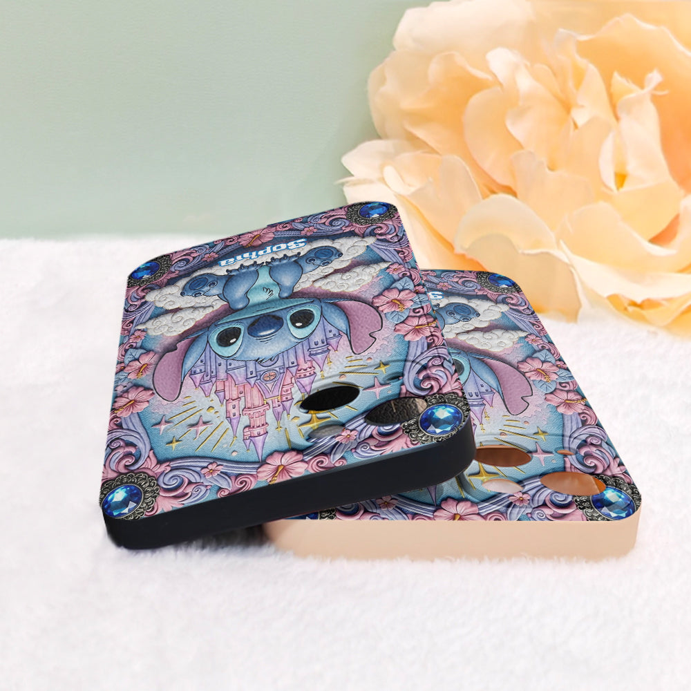 Blue Ohana - Personalized Ohana Leather Phone Case