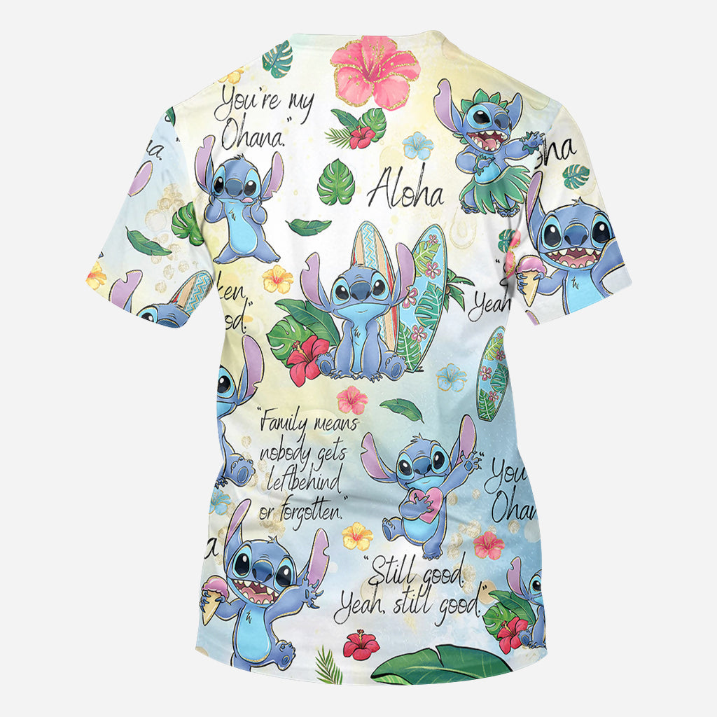 Ohana Means Family - Personalized Ohana All Over Shirt