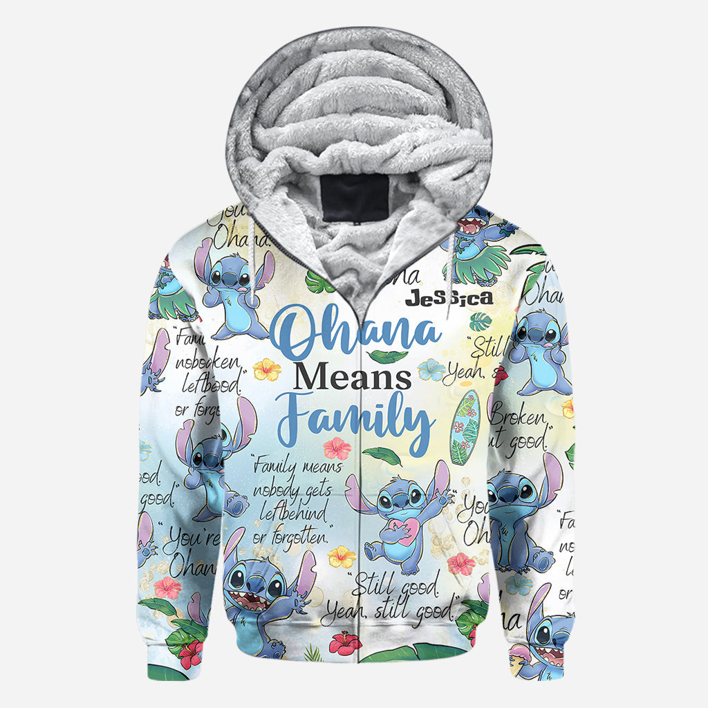 Ohana Means Family - Personalized Ohana All Over Shirt