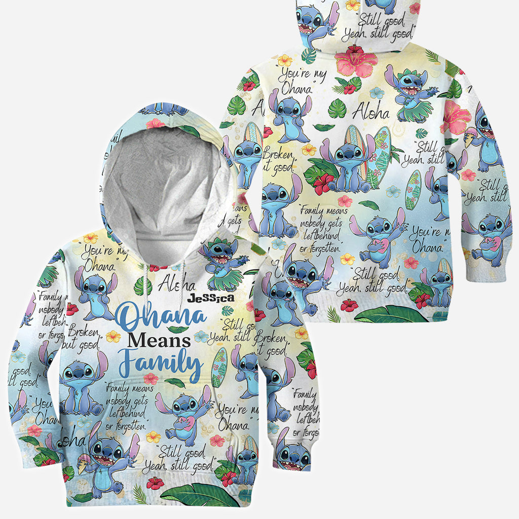 Ohana Means Family - Personalized Ohana All Over Shirt