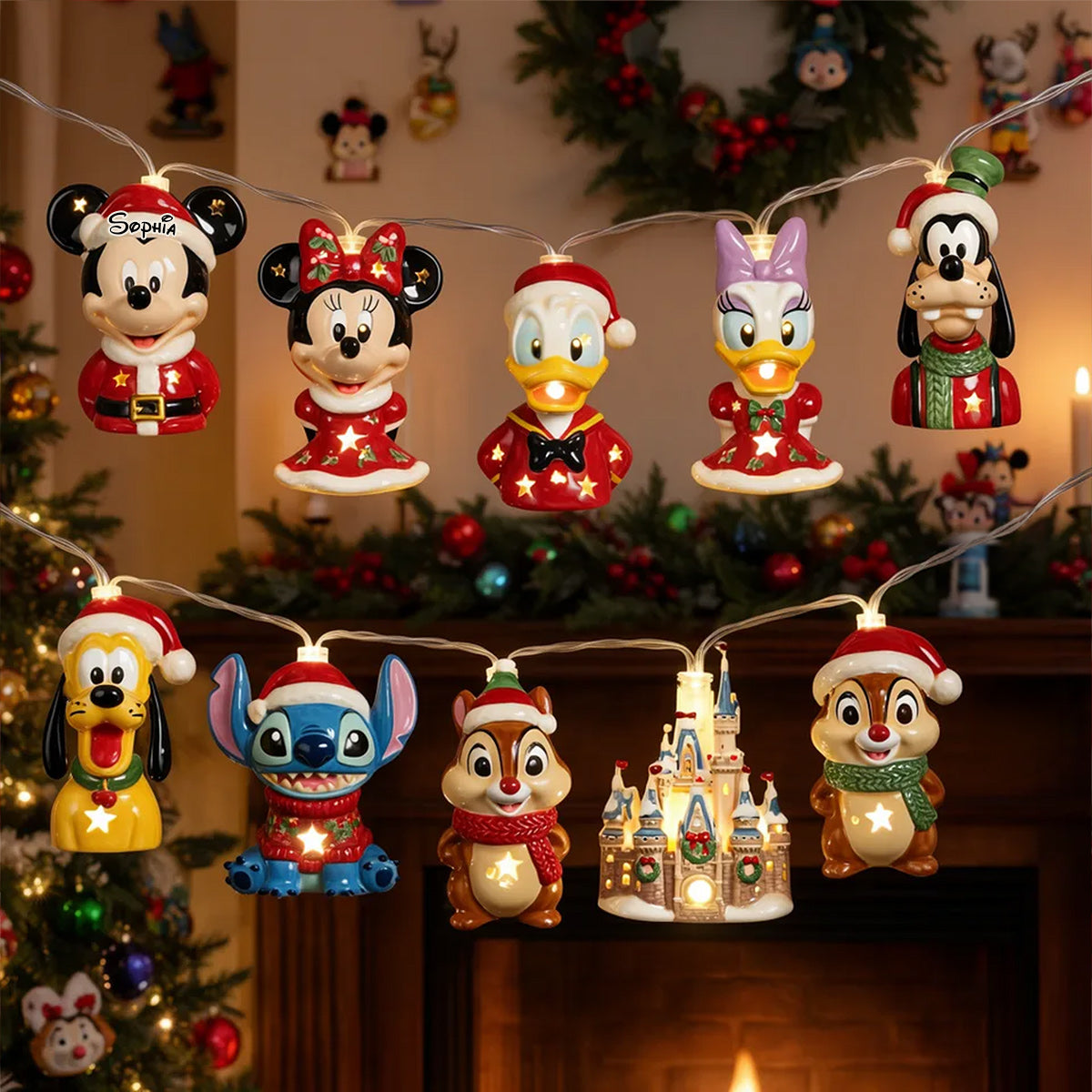 Magical Christmas - Personalized Mouse String Lights